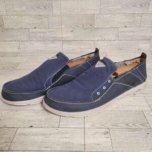 Men's Columbia Bahama Vent PFG Blue Grey Slip On Loafers Boat Shoes Size 12